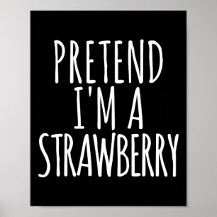 Lazy Fun Easy Halloween Kostüm, so tun, als wäre i Poster