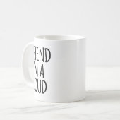 Lazy Funny Halloween Kostüm - Cloud Gift Sky Hoch Kaffeetasse (Vorderseite Links)
