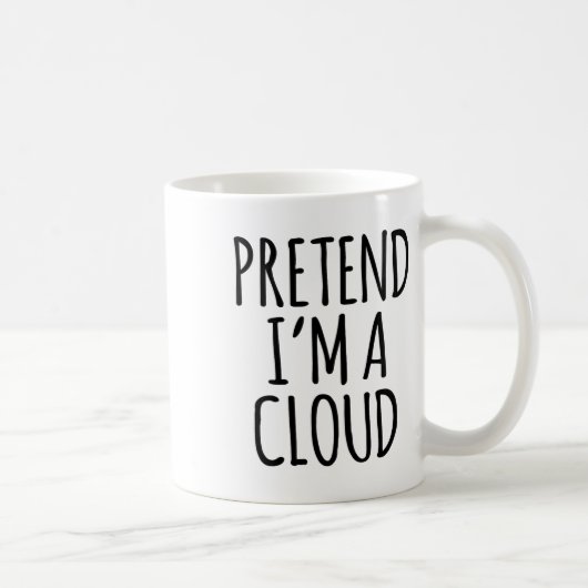 Lazy Funny Halloween Kostüm - Cloud Gift Sky Hoch Kaffeetasse (Rechts)