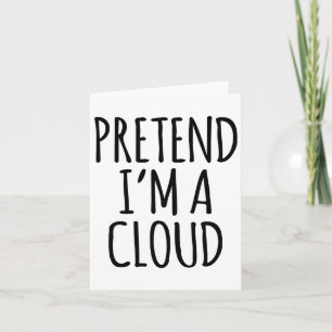 Lazy Funny Halloween Kostüm - Cloud Gift Sky Hoch Karte