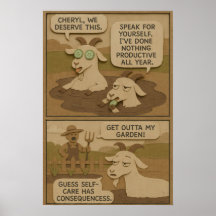 Lazy Goat Wellness-Center Day Funny Comic