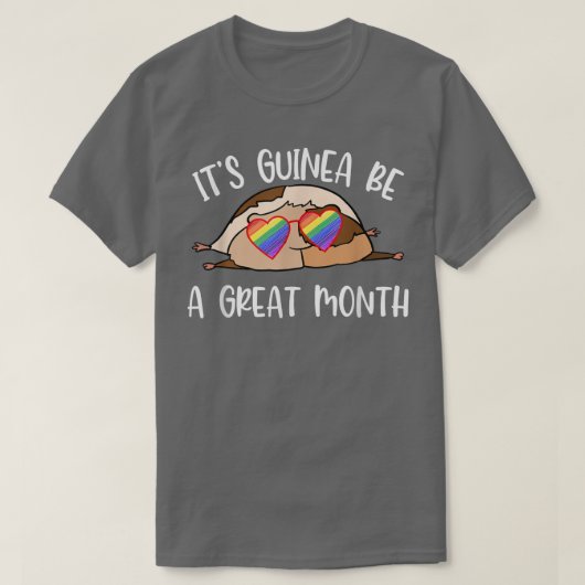 Lazy Guinea Pig Funny LGBTQ Gay Pride sein Gu T-Shirt (Design vorne)