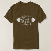 Lazy Gym Sloth Barbell T-Shirt (Design vorne)