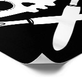 Lazy Halloween Costume Sewing Rate Skull Seam Ripp Poster (Ecke)