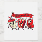 Lazy Halloween Costume Women Men Scary Black Cat Weinetikett (Einzelnes Label)