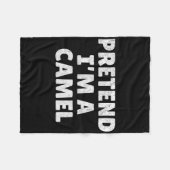 Lazy Halloween-Kostüm Fleecedecke (Vorderseite (Horizontal))