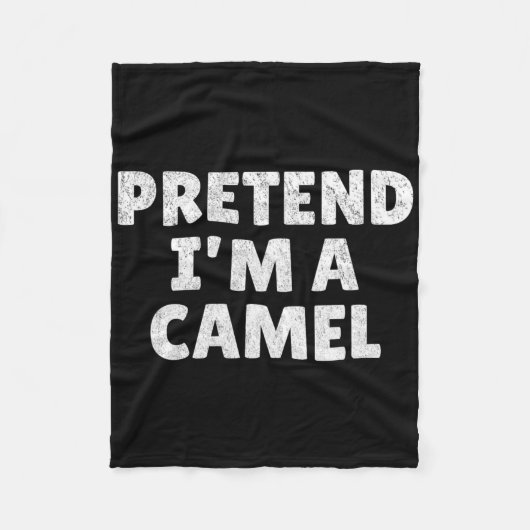 Lazy Halloween-Kostüm Fleecedecke (Vorderseite)