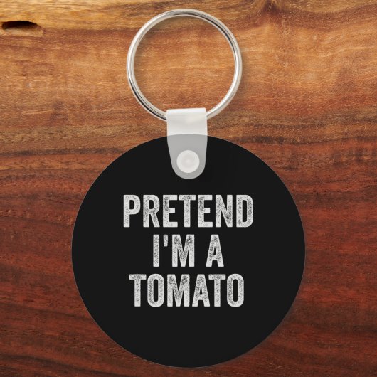 Lazy Halloween Kostüm Geschenk vorgeben, ich bin T Schlüsselanhänger (Vorderseite)