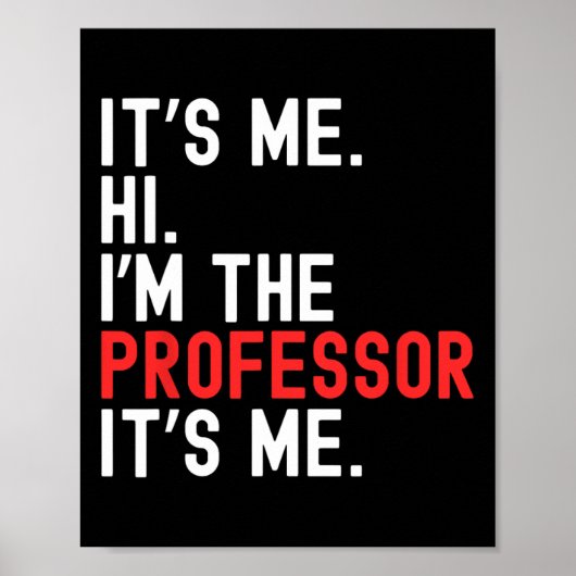 Lazy Halloween-Kostüm. Ich bin der Professorin Poster (Vorne)