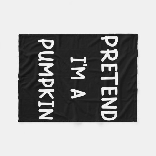 Lazy Halloween-Kostüm, so tun, als wäre ich ein Kü Fleecedecke (Vorderseite (Horizontal))