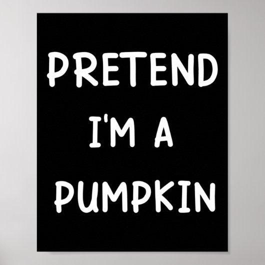 Lazy Halloween-Kostüm, so tun, als wäre ich ein Kü Poster (Vorne)