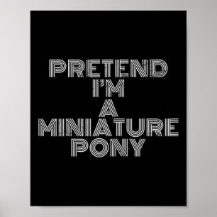 Lazy Halloween-Kostüm, so tun, als wäre ich ein Mi Poster