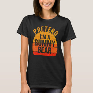 Lazy Halloween-Kostüm täuscht im Gummy-Bären T-Shirt