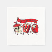 Lazy Halloween Kostüme Frauen Männer Beängstigend  Serviette (Vorderseite)