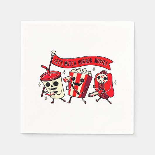 Lazy Halloween Kostüme Frauen Männer Beängstigend Serviette (Vorderseite)