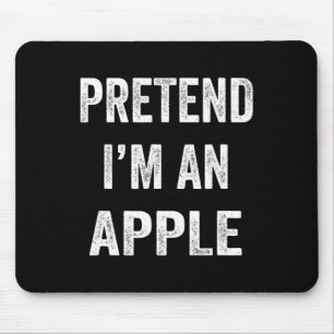Lazy Halloween, so als wäre ich Apple Funny Hallow Mousepad