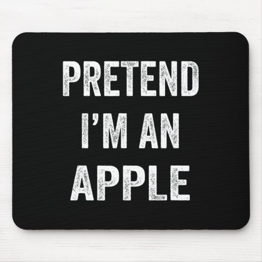 Lazy Halloween, so als wäre ich Apple Funny Hallow Mousepad (Vorne)