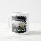 Lazy Happens Polar Bear Kaffeetasse (Vorderseite Links)
