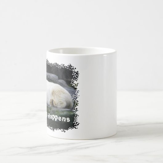 Lazy Happens Polar Bear Kaffeetasse (Mittel)