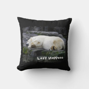 Lazy Happens Polar Bear Kissen