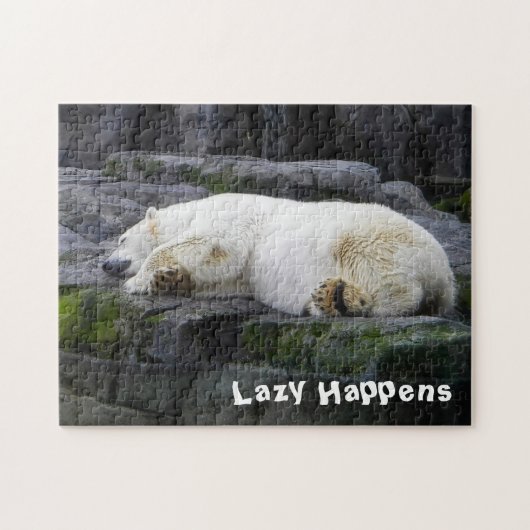 Lazy Happens Polar Bear Puzzle (Horizontal)