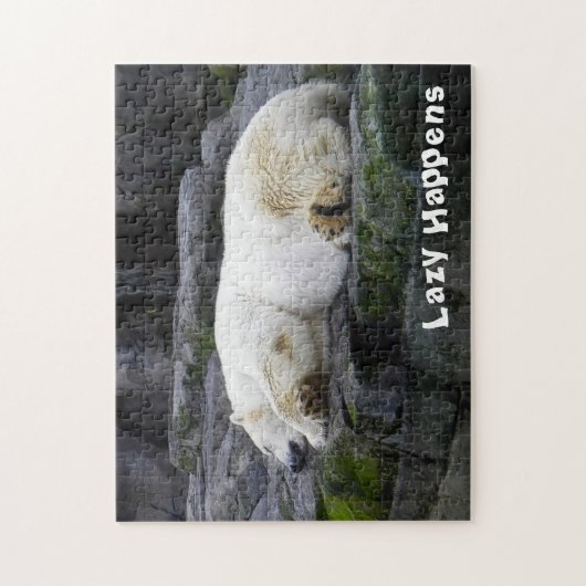 Lazy Happens Polar Bear Puzzle (Vertikal)