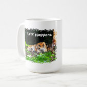 Lazy Happens Siberian Tiger Kaffeetasse (Vorderseite Links)