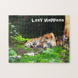 Lazy Happens Siberian Tiger Puzzle