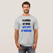 Lazy Hintern Plumber T-Shirt (Vorne ganz)