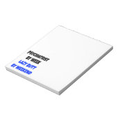 Lazy Hintern Psychiatrist Notizblock (Rotiert)
