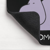 Lazy Hippo Ich erobere die Welt morgen Mousepad (Ecke)