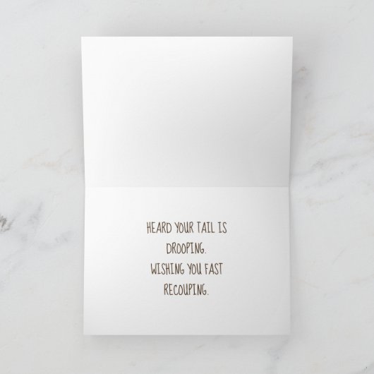 Lazy Hound Hund auf Couch Karte (Innenseite)