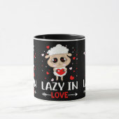 Lazy in Liebe Sheep für Valentinstag Singles Tasse (Zentrum)
