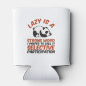 Lazy ist ein Niedliches Panda-Schlaf, das ein star Dosenkühler (Rückseite)