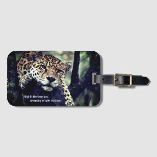 Lazy Jaguar in Foto Gepäckanhänger