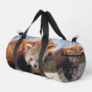 Lazy kleine rote Panda Duffle Bag