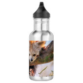 Lazy kleine rote Panda Edelstahlflasche (Rechts)