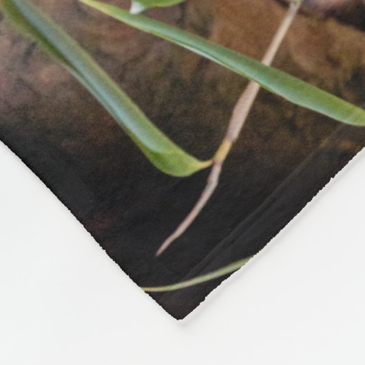 Lazy kleine rote Panda Fleecedecke (Ecke)