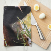 Lazy kleine rote Panda Geschirrtuch (Viertel Falte)