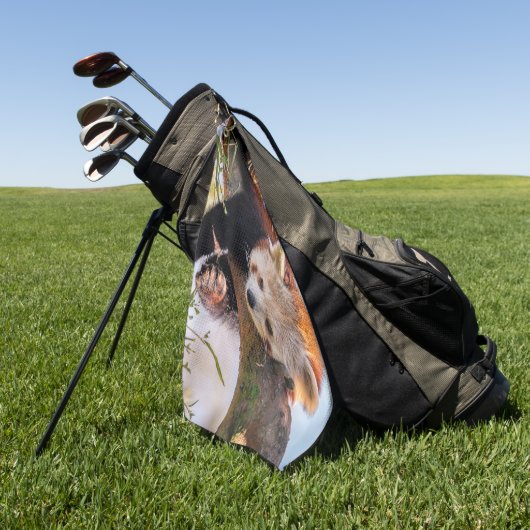 Lazy kleine rote Panda Golfhandtuch (Gras)