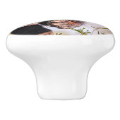 Lazy kleine rote Panda Keramikknauf (Seitenansicht)