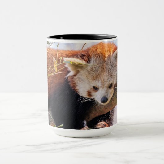 Lazy kleine rote Panda Tasse (Zentrum)