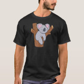Lazy Koala Tardy besser spät als nie Koala T-Shirt (Vorderseite)
