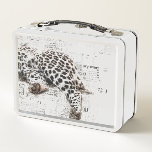 LAZY Leopard Lunch Box (Rückseite)