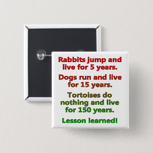 Lazy Lesson Gelernt Funny Button Abzeichen Button (Vorne & Hinten)