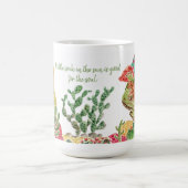 Lazy Lizard Quote Wüste Landschaft personalisieren Kaffeetasse (Mittel)