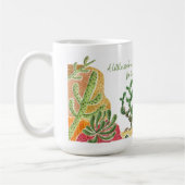 Lazy Lizard Quote Wüste Landschaft personalisieren Kaffeetasse (Links)