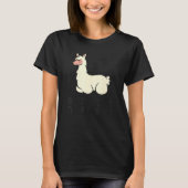 Lazy Llama Tardy besser spät als nie Llama T-Shirt (Vorderseite)