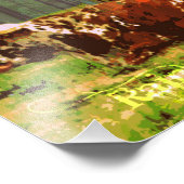 Lazy Longhorn Fotodruck (Ecke)