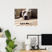 Lazy Lurcher Poster (Heimbüro)